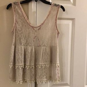 Absolutely gorgeous Free People crochet top! 💜
